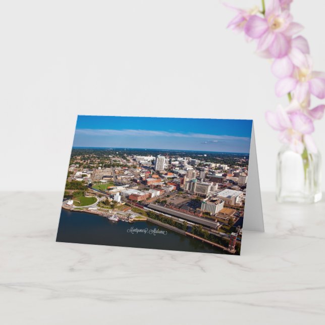 Montgomery, Alabama-Aussicht Karte (Orchidee)