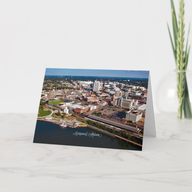 Montgomery, Alabama-Aussicht Karte (Vorderseite)