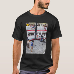Montgomery Alabama Boat Fight Riverboat Brawl Falt T-Shirt