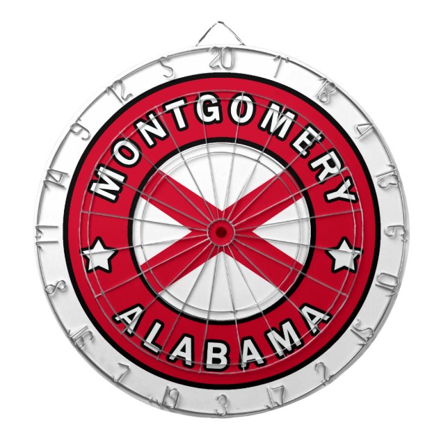 Montgomery Alabama Dartscheibe (vorne)