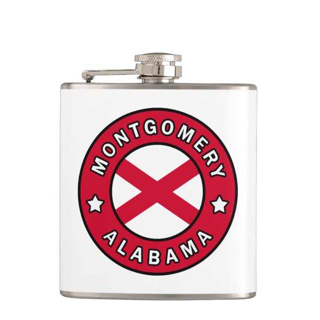 Montgomery Alabama Flachmann (Vorderseite)
