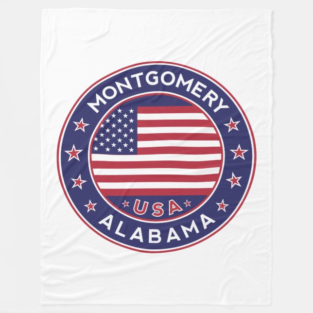 Montgomery, Alabama Fleecedecke (Vorderseite)