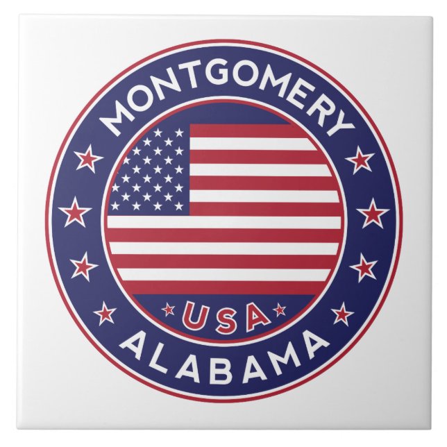 Montgomery, Alabama Fliese (Vorderseite)