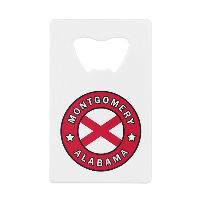 Montgomery Alabama Geldbeutel Flaschenöffner (Vorderseite)