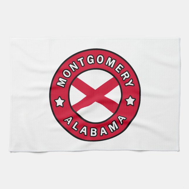 Montgomery Alabama Handtuch (Horizontal)