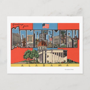 Montgomery, Alabama (Hauptstadt Bldg) Postkarte