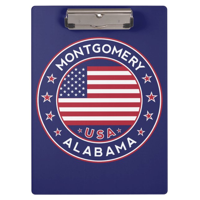 Montgomery, Alabama Klemmbrett (Vorderseite)