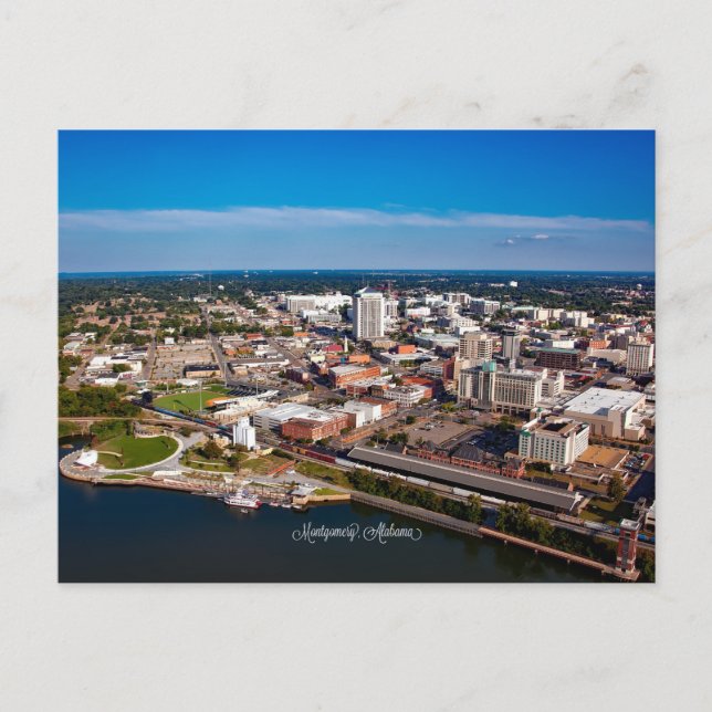 Montgomery, Alabama-Luftbild, Postkarte (Vorderseite)