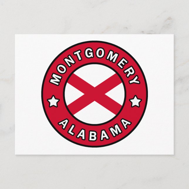 Montgomery Alabama Postkarte (Vorderseite)