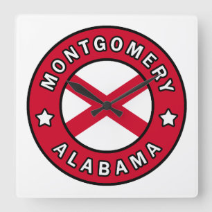 Montgomery Alabama Quadratische Wanduhr