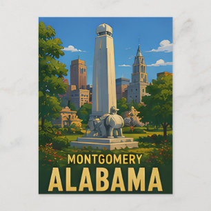 Montgomery Alabama Reise-Geschenk Postkarte