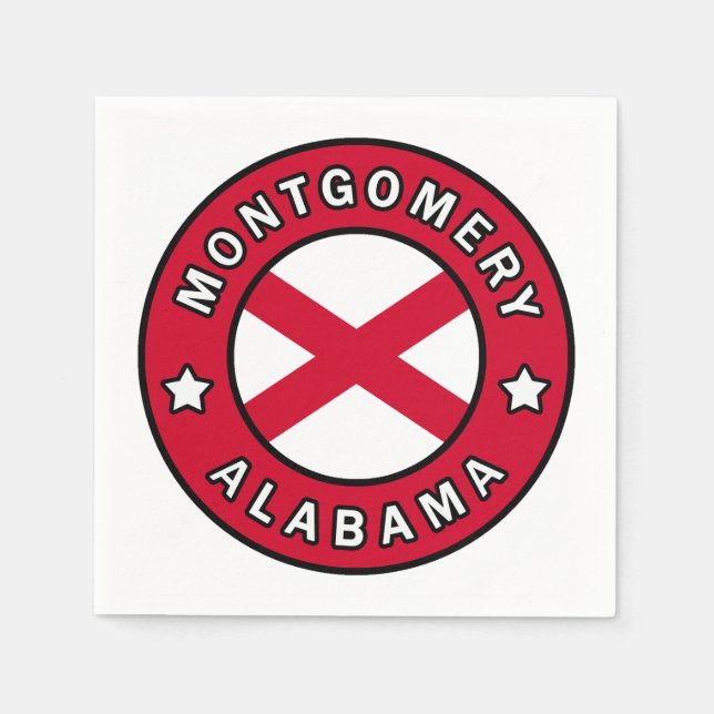 Montgomery Alabama Serviette (Vorderseite)