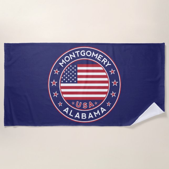 Montgomery, Alabama Strandtuch (Vorderseite)
