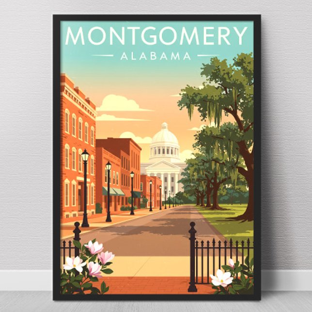 Montgomery Alabama Vintage Poster (Von Creator hochgeladen)