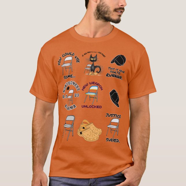 Montgomery Brawl Alabama Tea Party chair fight Ala T-Shirt (Vorderseite)