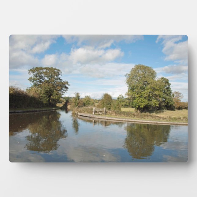 Montgomery Canal Shropshire Fotoplatte (Vorderseite)