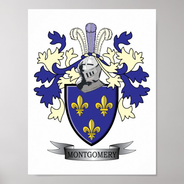 Montgomery-Familienwappen-Wappen Poster (Vorne)