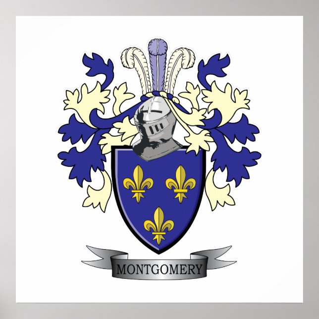 Montgomery-Familienwappen-Wappen Poster (Vorne)