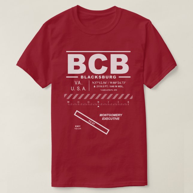 Montgomery Führungskraft Airport BCB T-Shirt (Design vorne)