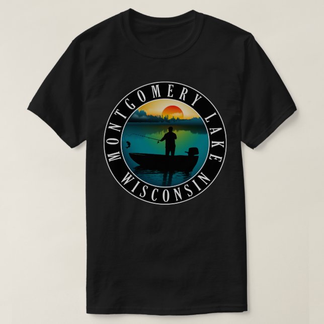 Montgomery Lake Wisconsin Canoeing T-Shirt (Design vorne)