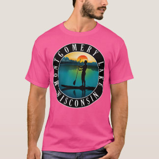 Montgomery Lake Wisconsin Paddleboarding T-Shirt