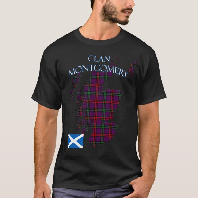 Montgomery Scottish Clan Tartan Scotland T-Shirt (Vorderseite)