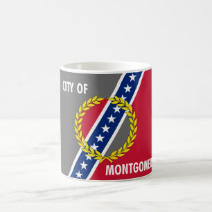 Montgomery-Stadt Alabama-Flagge Vereinigte Staaten Kaffeetasse