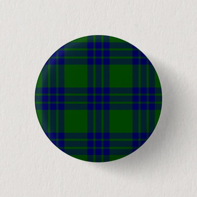 Montgomery tartan green blue kariert button (Vorderseite)