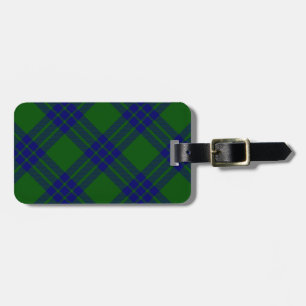 Montgomery tartan green blue kariert gepäckanhänger