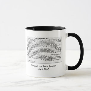 Montgomery Texas - gegründetes im Juli 1837 Tasse
