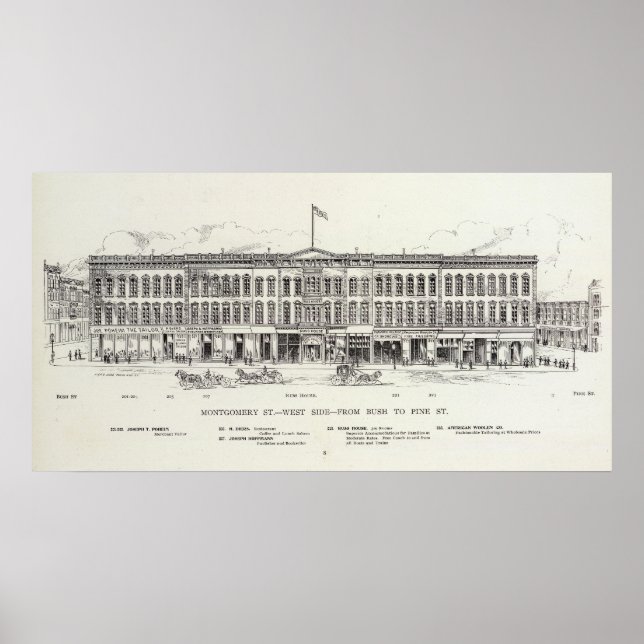 Montgomery West side Bush und Pine Poster (Vorne)