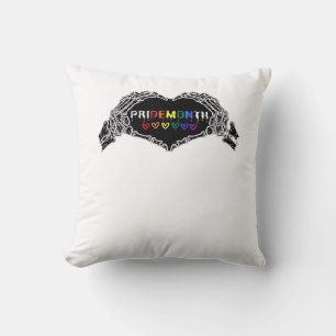 Month Skeleton Heart Hands LGBTQIA Kissen