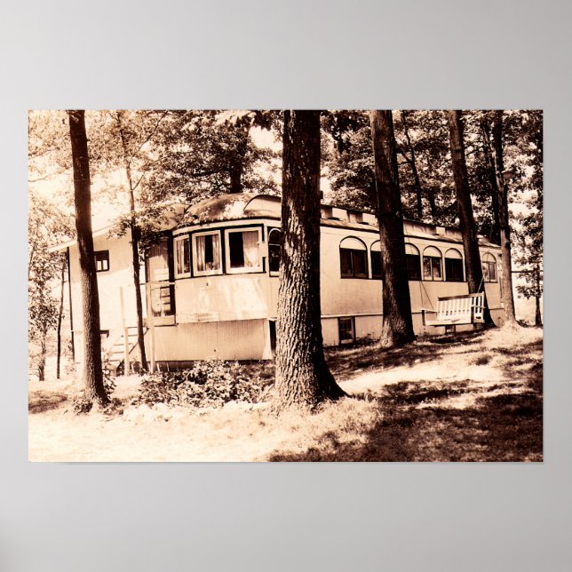 Monticello Indiana Vintag Shafer Lake Poster (Vorne)