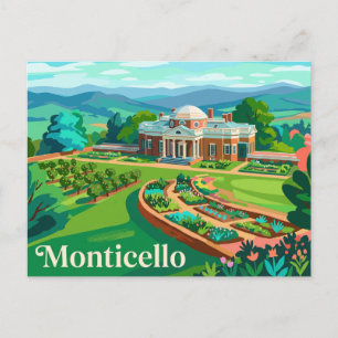 Monticello Virginia Postkarte
