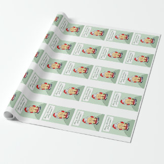 Montieren des Santa Wrapping Papiers Geschenkpapier