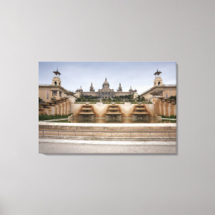 Montjuc Festung Leinwanddruck