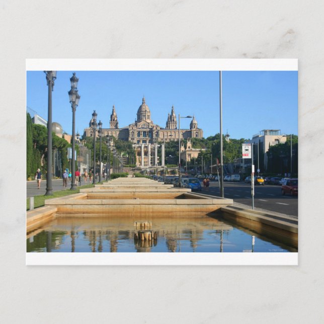 Montjuic, Barcelona, españa Postkarte (Vorderseite)