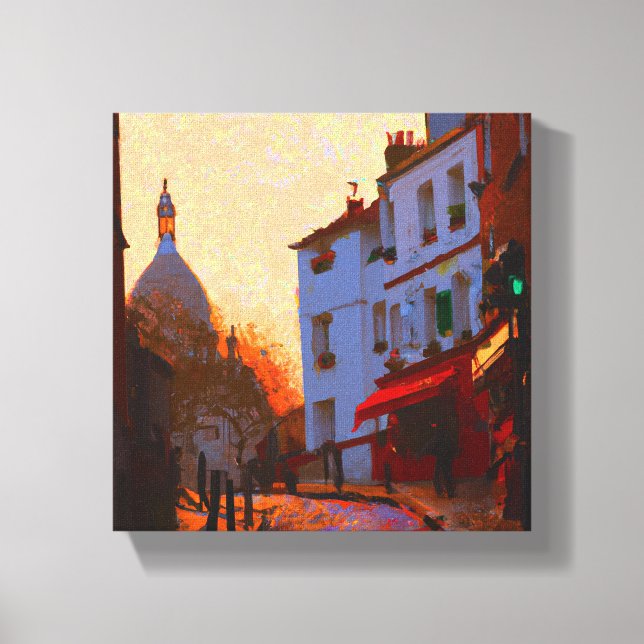 Montmartre Early Morning Light Leinwanddruck (Vorderseite)