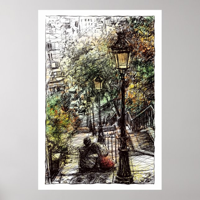 Montmartre II Poster (Vorne)
