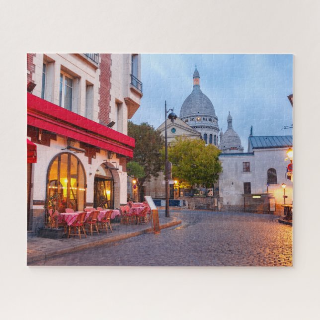 Montmartre in Paris, Frankreich Old Street Café (Horizontal)