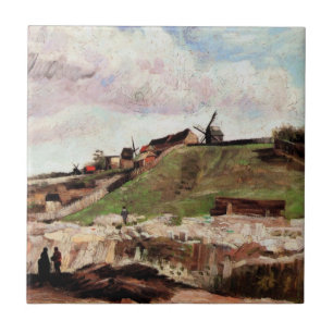 Montmartre mit Steinbruch von Vincent van Gogh Fliese