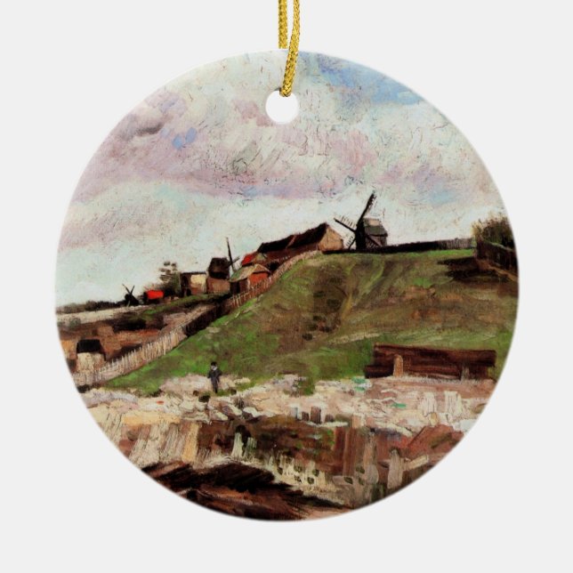 Montmartre mit Steinbruch von Vincent van Gogh Keramikornament (Vorne)