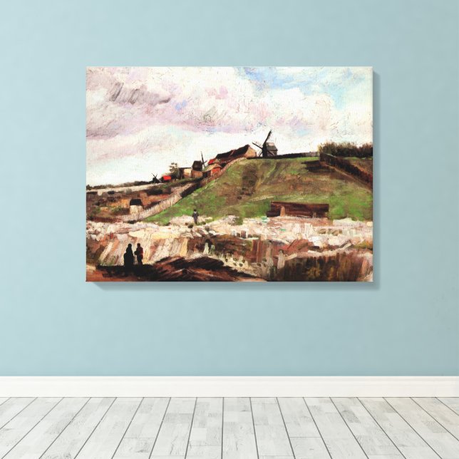 Montmartre mit Steinbruch von Vincent van Gogh Leinwanddruck (Insitu (Holzboden))