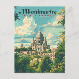 Montmartre - Paris, Frankreich Postkarte
