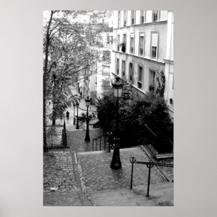 Montmartre Schritte Poster