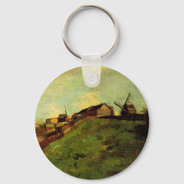 Montmartre: Steinbruch, die Mills von Vincent van  Schlüsselanhänger (Vorderseite)