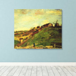Montmartre: Steinbruch, die Mühlen von Vincent van Leinwanddruck