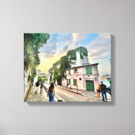 Montmartre Sunset Canvas Print Leinwanddruck