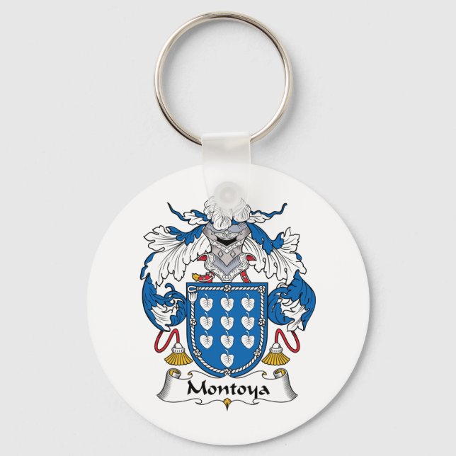 Montoya Familienwappen Schlüsselanhänger (Vorderseite)
