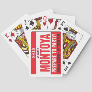 Montoya Wiedersehen 2017 - bereiten Sie sich zum Spielkarten